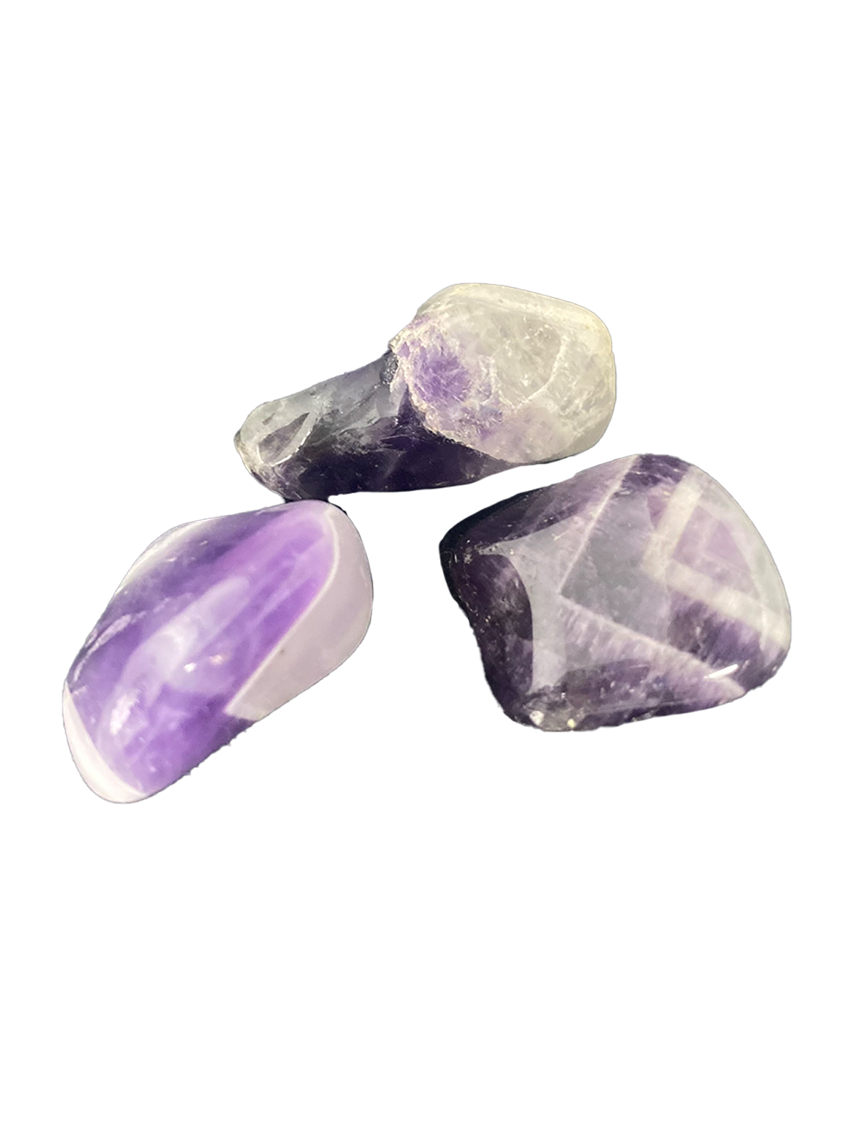 Amethyst tumbled stones