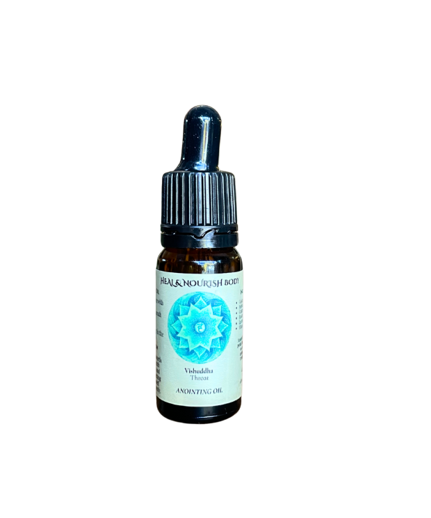 heal and nourish body throat chakra anointing oil