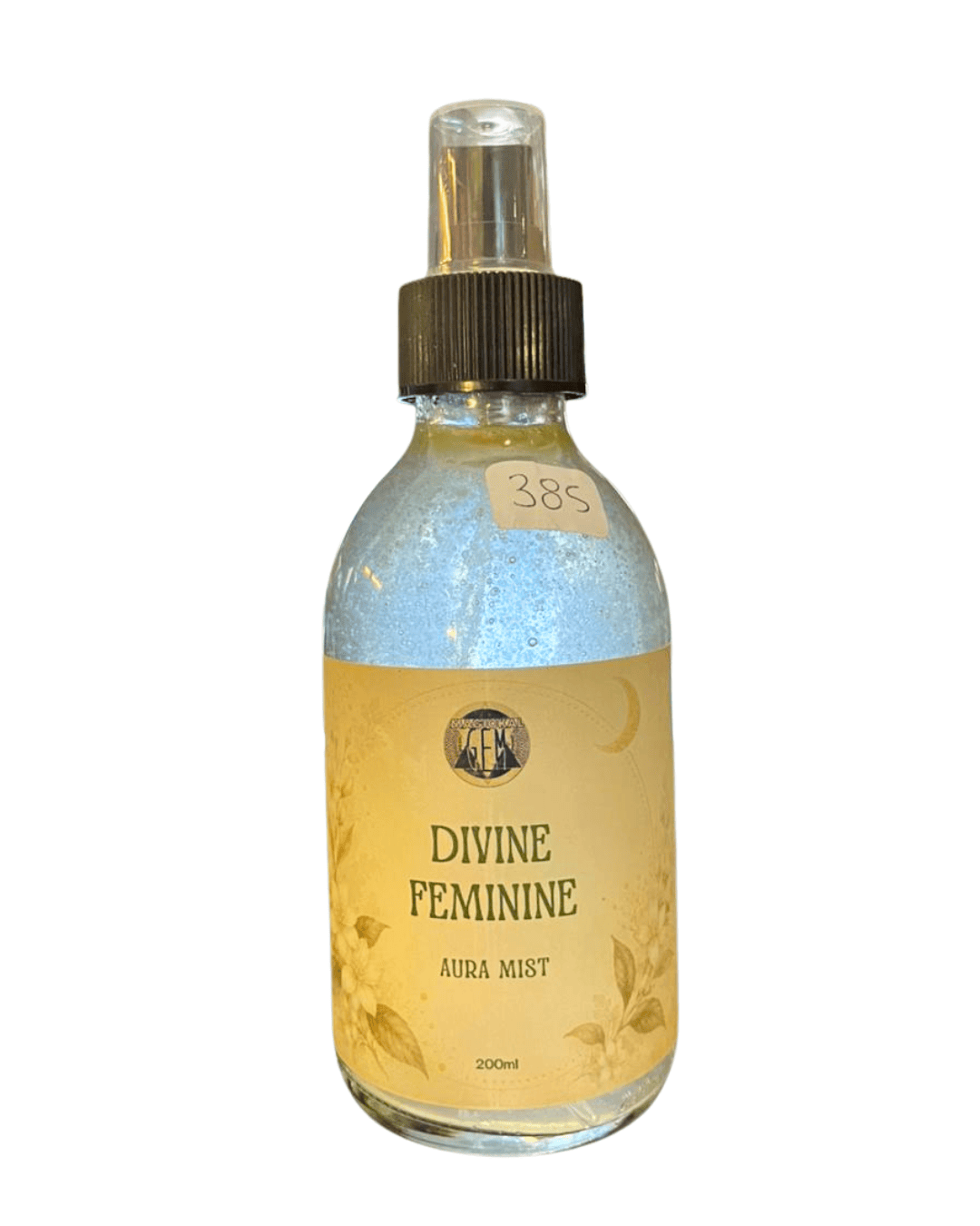 Divine Feminine Aura Mist botanical spray with jasmine, blue lotus and rose.
