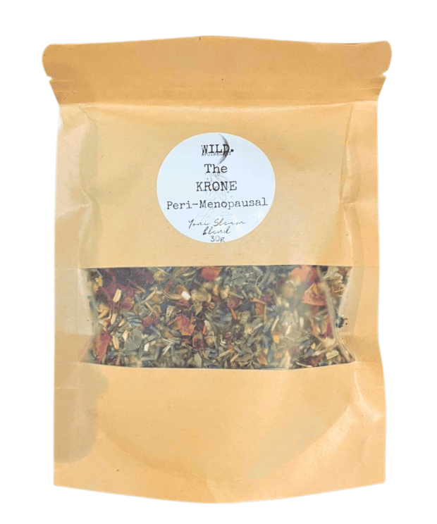 Wild Peri-Menopausal Yoni Steam botanical herbal blend for sacred self-care.