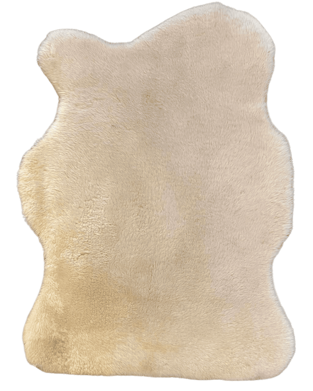 Natural sheepskin rug for meditation, yoga, and home décor.