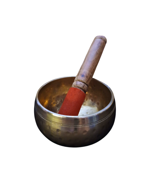 Small brass singing bowl