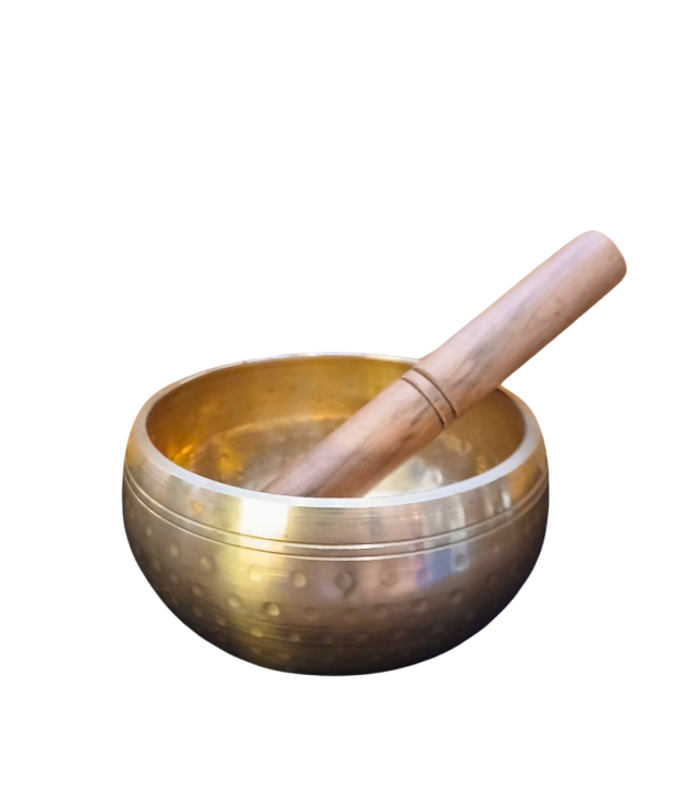 Large brass singing bowl
