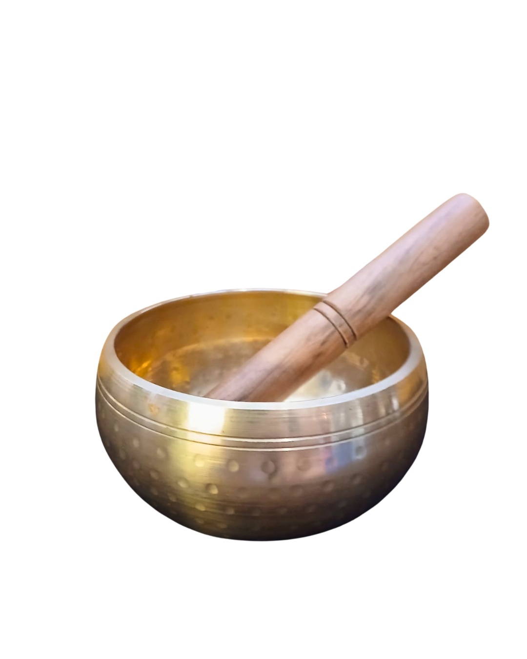 Large brass singing bowl